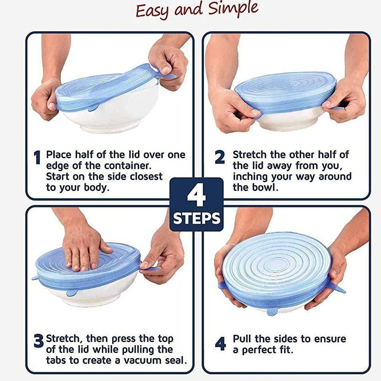 أغطية سيليكون قابلة لإعادة الاستخدام Housses en silicone réutilisables