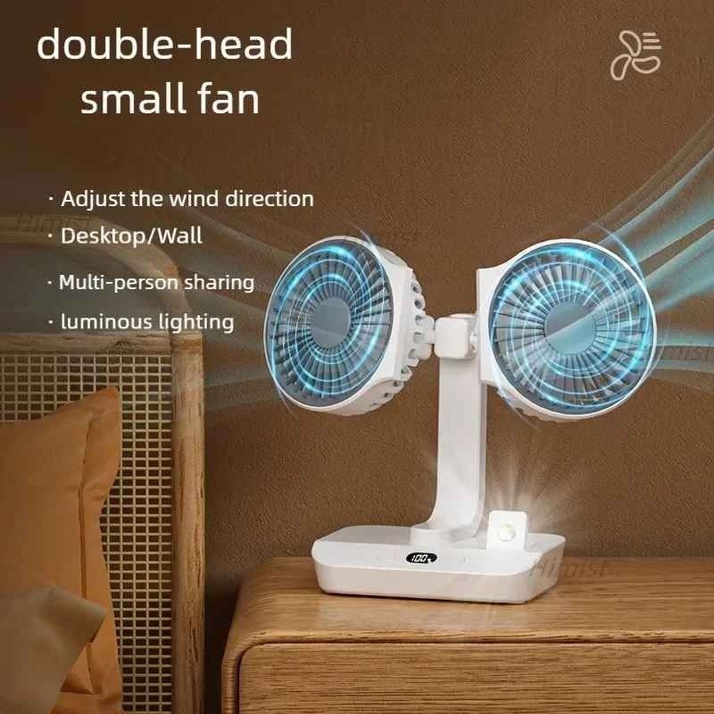 مروحة مزدوجة الجوانب، 4 سرعات، مروحة رقمية برأسين Ventilateur double face, 4 vitesses, ventilateur numérique à double tête
