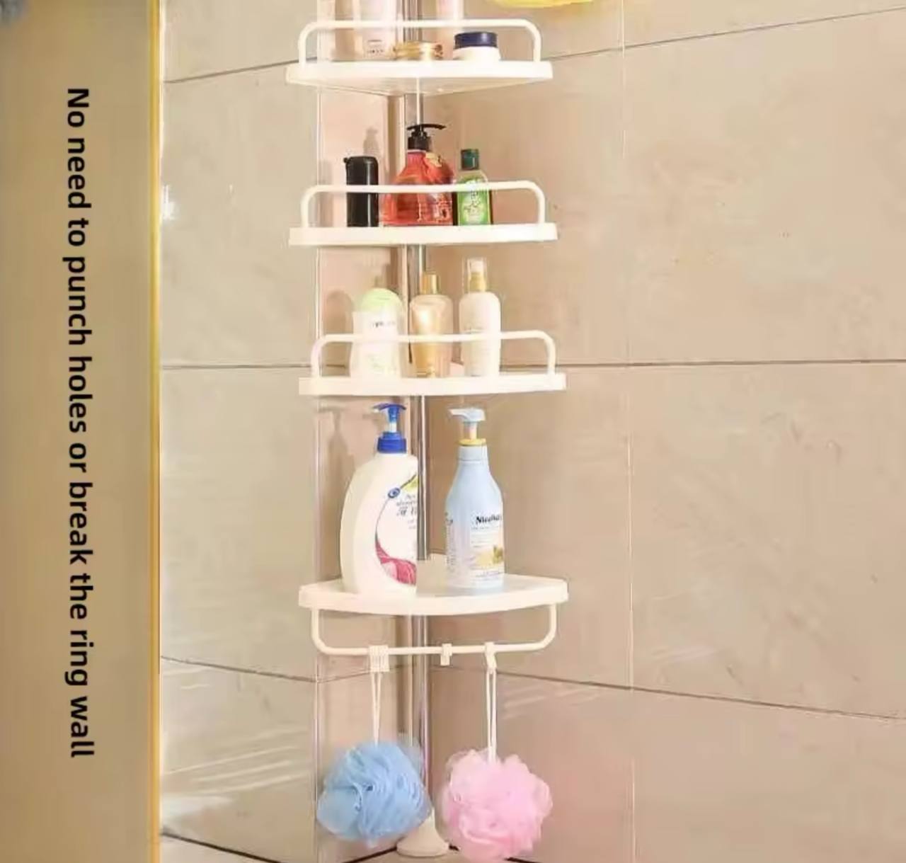 Étagère d’angle en acier inoxydable رف زاوية من الفولاذ المقاوم للصدأ