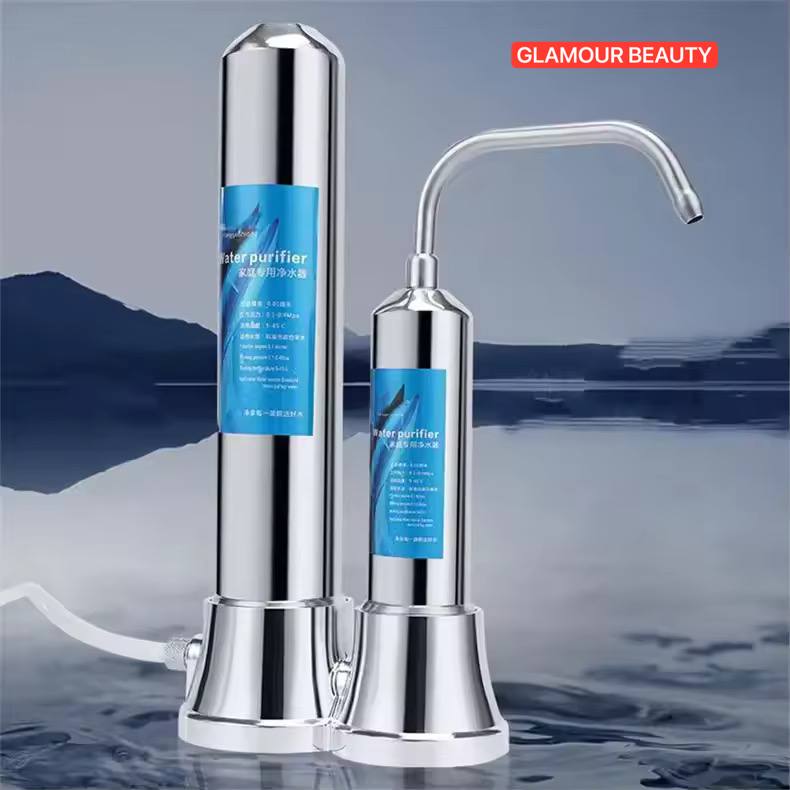 Machine de filtration d'eau en acier inoxydable جهاز تنقية المياه المصنوع من الفولاذ المقاوم للصدأ، فلتر مياه الصنبور، جهاز تنقية المياه المعدنية