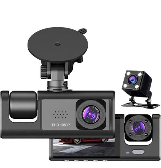 كاميرا سيارة 3 عدسات تسجيل شامل من كل الزوايا 3-Channel Car DVR