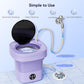 غسالة صغيرة محمولة قابلة للطي بسعة Mini-machine à laver portable pliable de 6,5 L