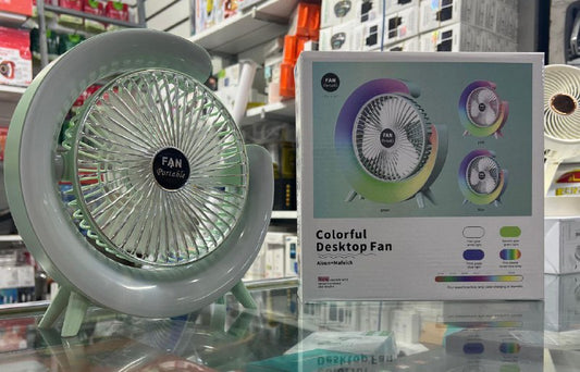Colorful desktop fan