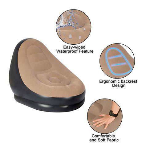أريكة قابلة للنفخ للاستخدام المنزلي Fauteuil Gonflable avec Repose-Pieds