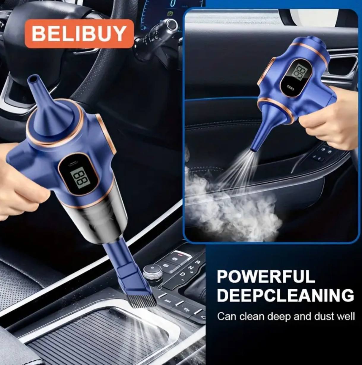 مكنسة كهربائية محمولة لاسلكية Aspirateur portable sans fil, mini aspirateur de voiture, nettoyeur rechargeable pour voitures