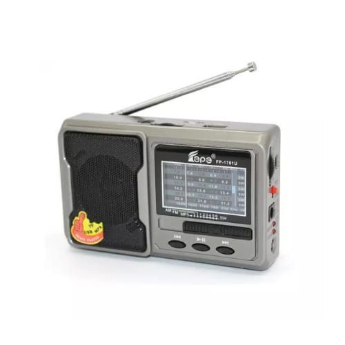 راديو محمول 8 نطاقات مع مشغل موسيقى USB TF CARD FP-1525U