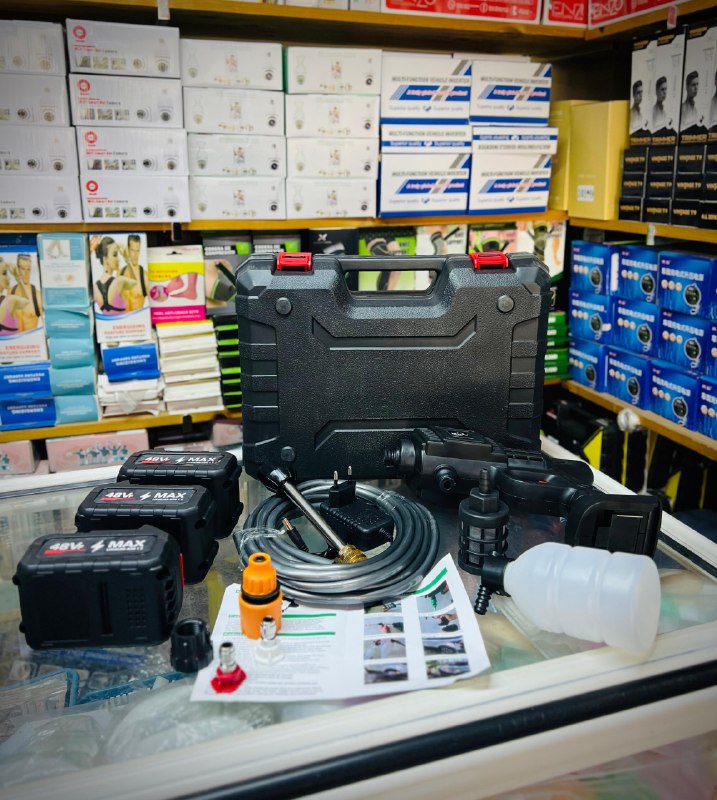 48V Rechargeable Water Sprayer- 3 Batteries مسدس رش المياه الكهربائي القابل للشحن 48V- بـ 3 بطاريات