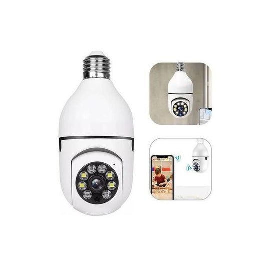 كاميرا أمان ذكية لاسلكية على شكل لمبة Caméra intelligente WiFi ampoule de sécurité 1080P 360 degrés caméra panoramique vision sans fil