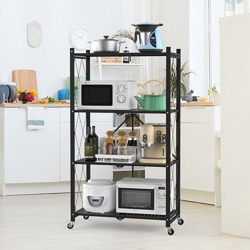 Étagère de rangement pliable رف تخزين قابل للطي مزود بعجلات