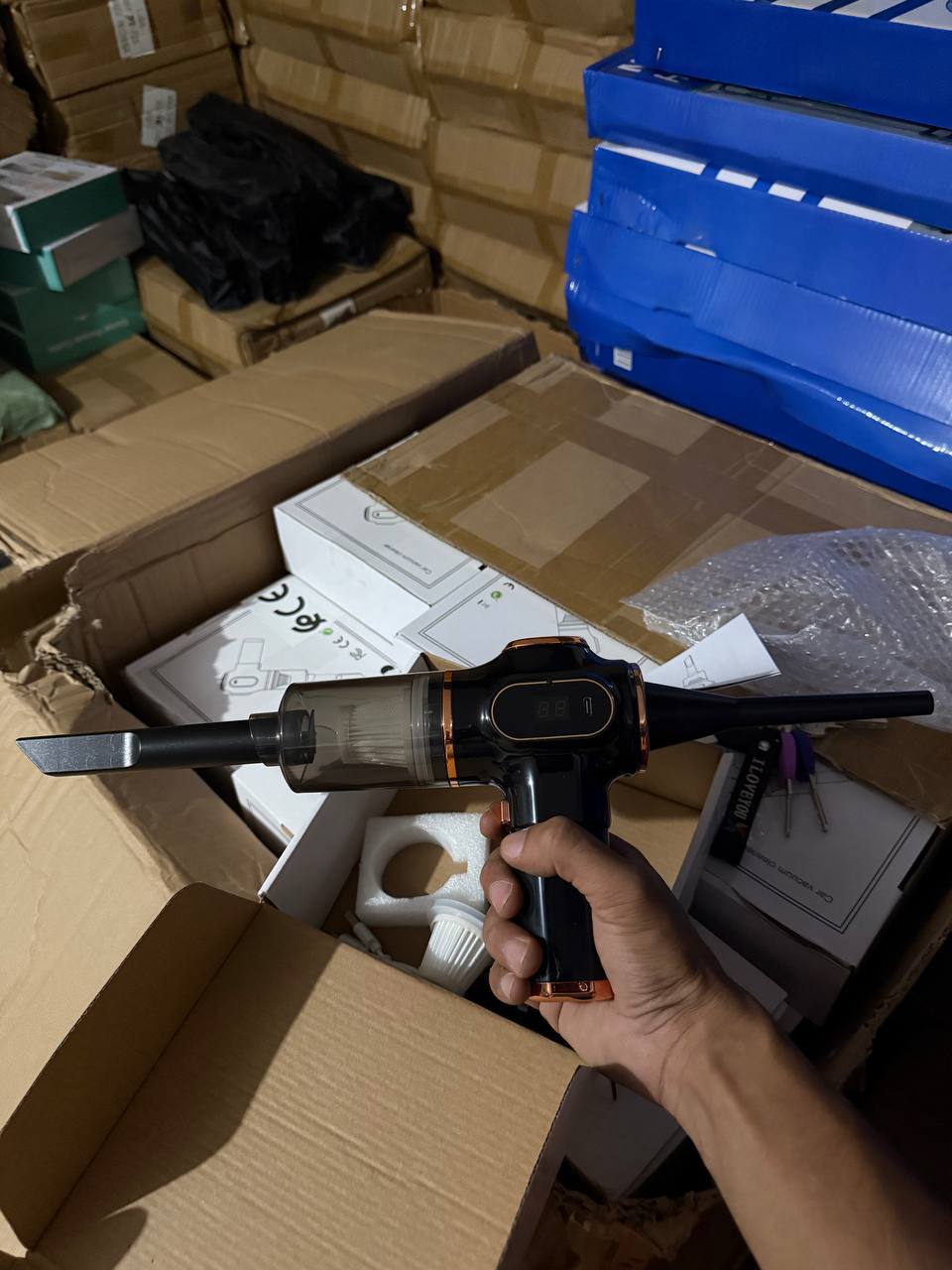 مكنسة كهربائية محمولة لاسلكية Aspirateur portable sans fil, mini aspirateur de voiture, nettoyeur rechargeable pour voitures