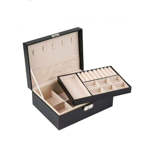 صندوق مجوهرات فاخر مع قفل مفتاح Boîte à bijoux de luxe avec serrure à clé