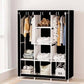 Wardrobe Model 88130130x45x175cm Storage خزانة ملابس متعددة الوظائف مصنوعة من قماش مقاوم للغبار