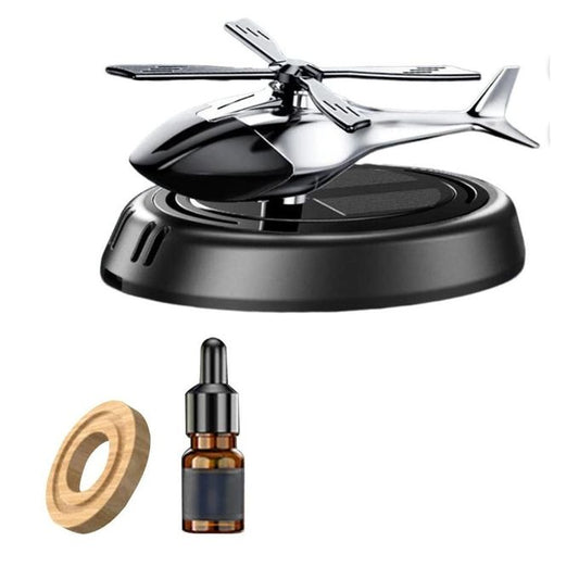 معطر جو للسيارة يعمل بالطاقة الشمسية، ديكور أنيق لسيارة الهليكوبتر ésodorisant solaire pour voiture,décoration élégante de voiture d'hélicoptère