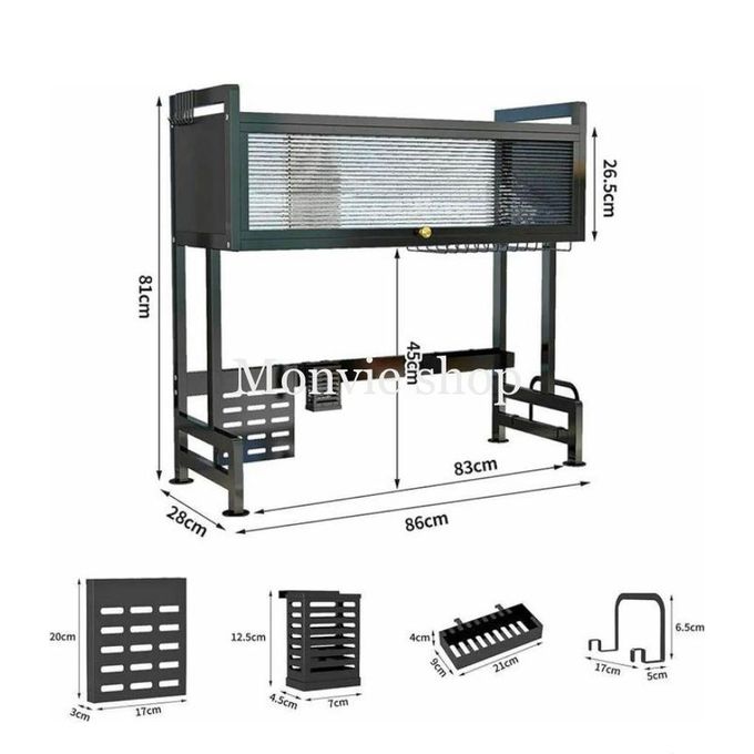 Égouttoir support de Sèche-Vaisselle حامل تجفيف الأطباق، خزانة أدوات المائدة، سطح طاولة المطبخ