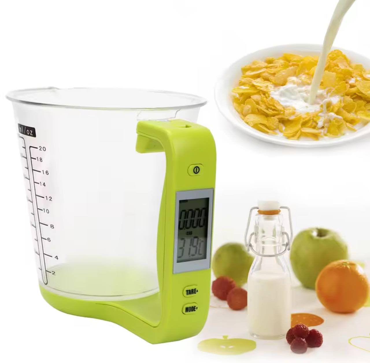 ميزان مطبخ إلكتروني مع أوعية مدمجة Balance de Cuisine Électronique avec Cuves Intégrées