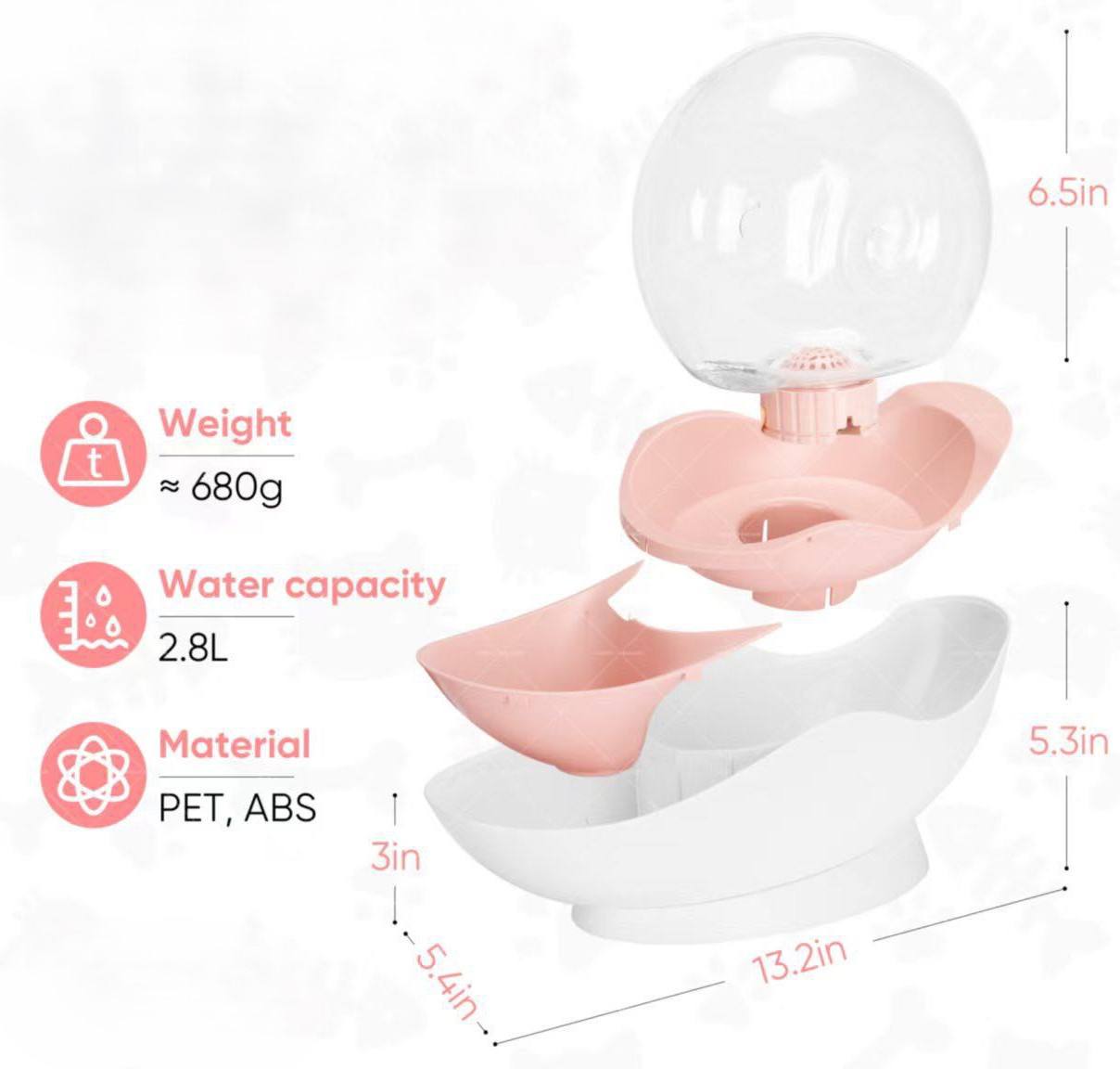 نافورة الفقاعات الأوتوماتيكية هذه للقطط fontaine automatique à bulles pour chat