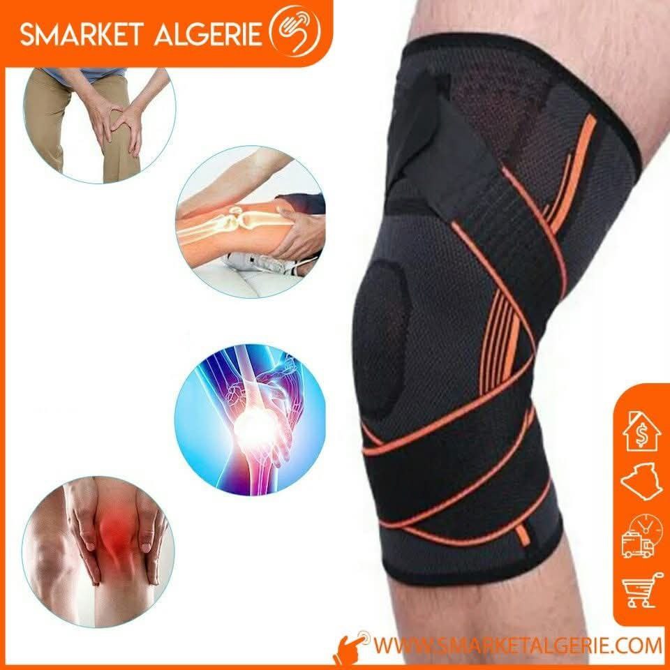 Genouillères de sport pressurisés élastiques protection 2 pièces حزام شدالركبة الرياضية المرنة المضغوطة، قطعتين