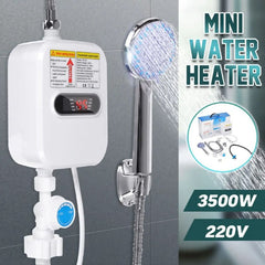 Mini chauffe-eau instantané électrique avec pommeau de douche سخان مياه كهربائي صغير فوري مع رأس دش
