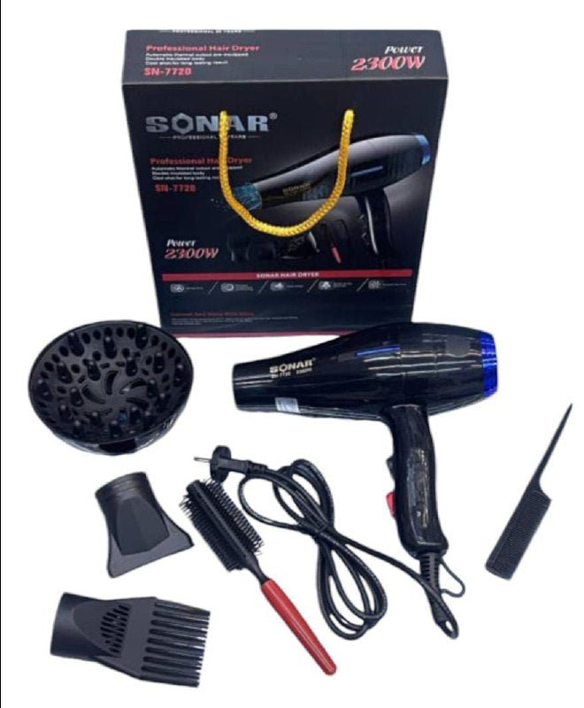 مجفف الشعر الاحترافي Sonar Professional Hair Dryer 2300w SECHOIR sèche-cheveux professionnel