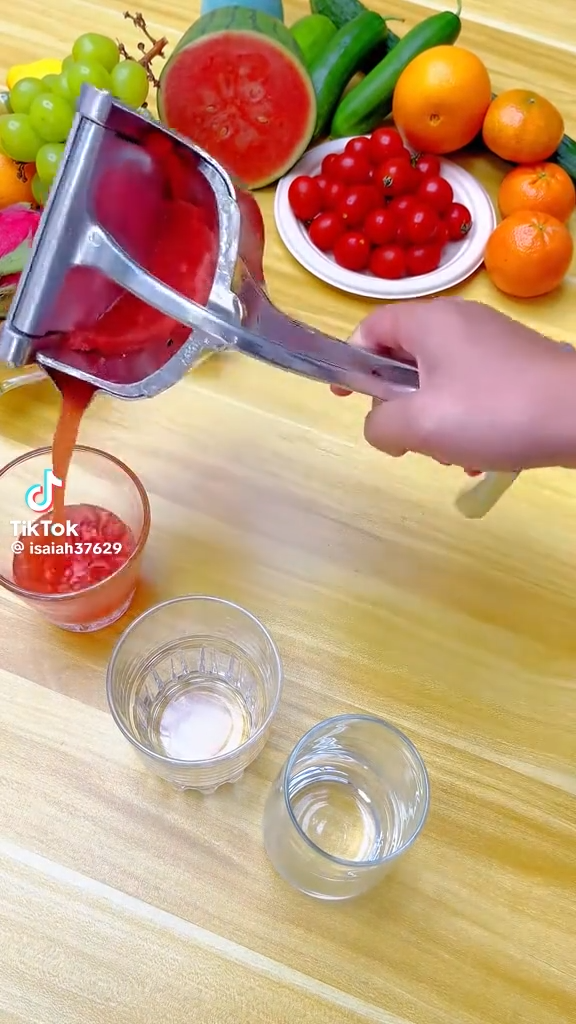 عصارة فواكه يدوية تعمل بالرافعة Presse-fruits manuel à levier