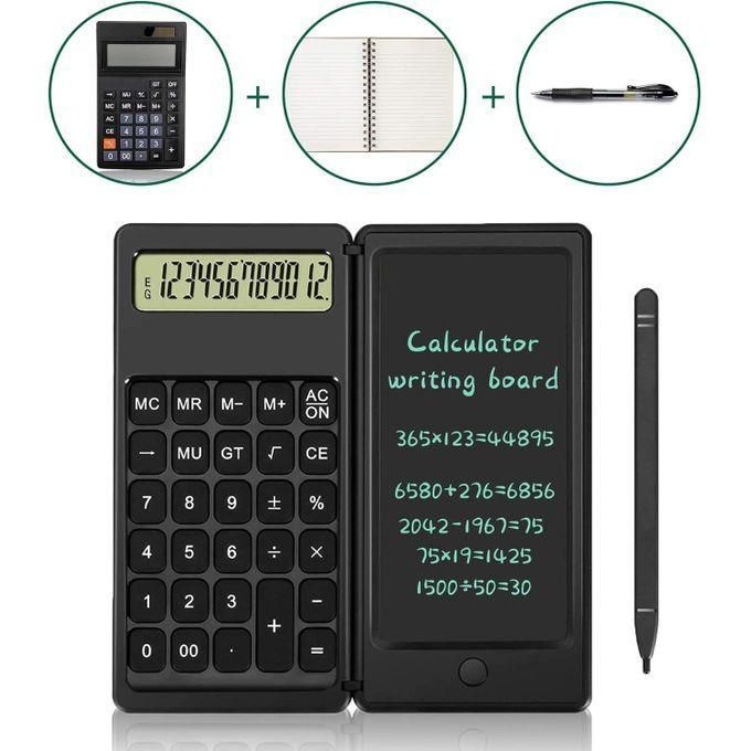 آلة حاسبة مكتبية مزودة بلوحة إلكترونية مكونة من 12 رقمًا Calculatrice de Bureau avec Ardoise Électronique 12 Chiffres