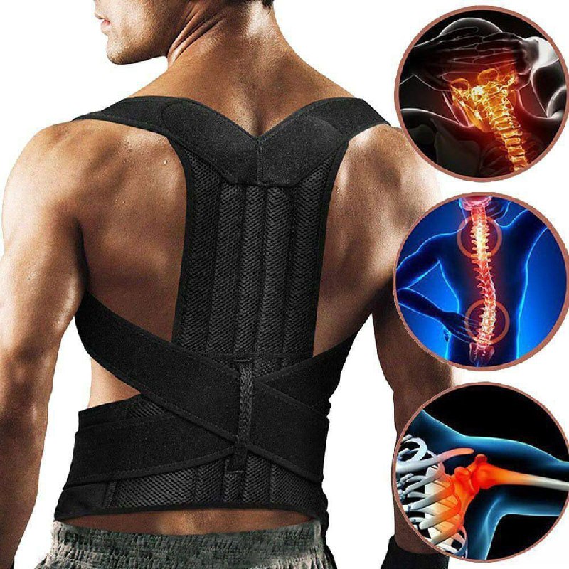 Correcteur de posture ajustable Support orthopédique حزام الظهر الطبي