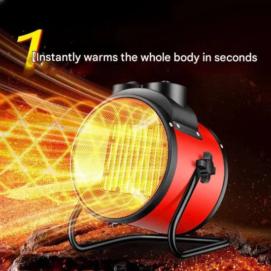 سخان مكتب كهربائي محمول دائري، سخان مروحة صغير Chauffage électrique portable rond de table de bureau, mini ventilateur