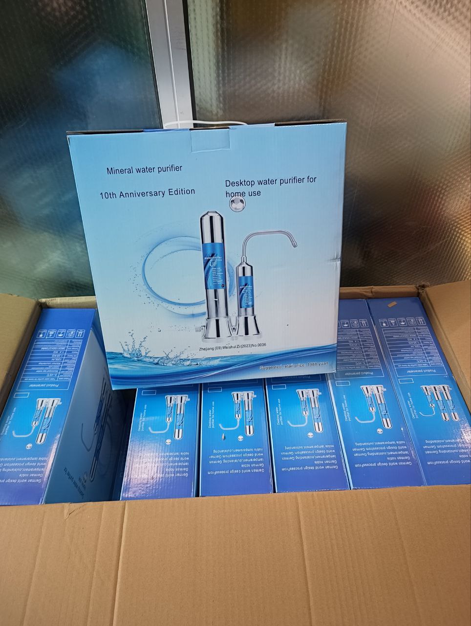 Machine de filtration d'eau en acier inoxydable, filtre à eau du robinet Mineral water purifier