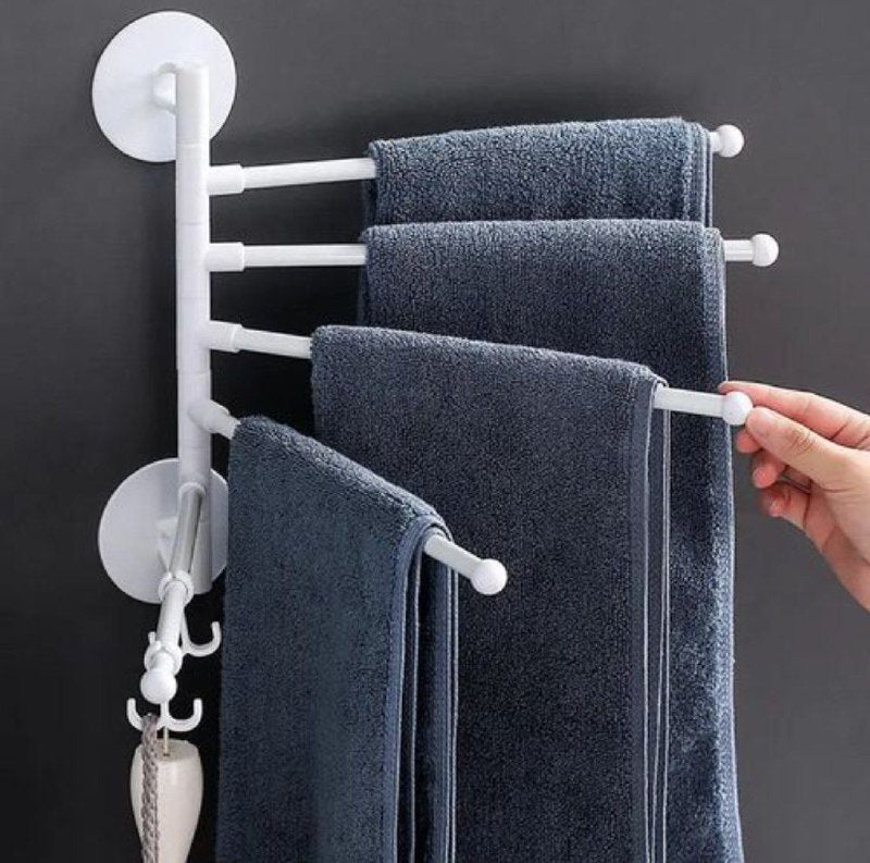 Bathroom towel rack rotable towel holder حامل مناشف الحمام القابل للدوران
