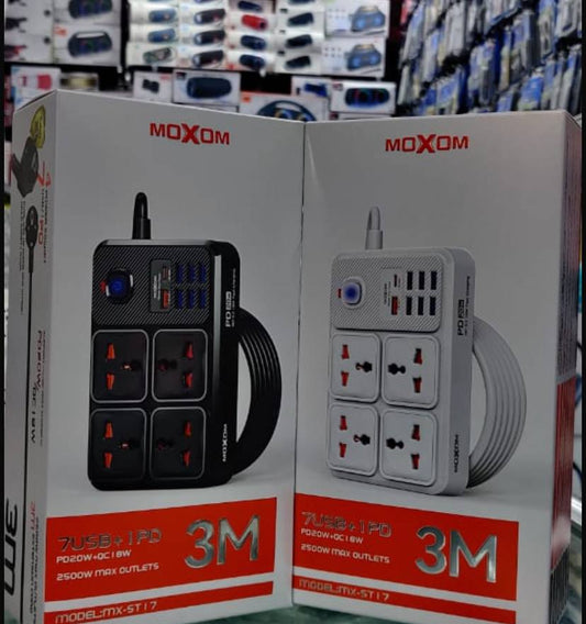 MOXOM Prise d'alimentation 7USB 1PD 3M