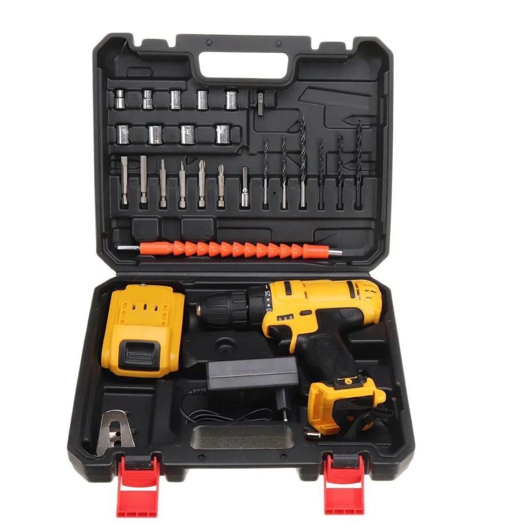 Jeu d'outils électriques pour perceuse sans fil rechargeable 21V