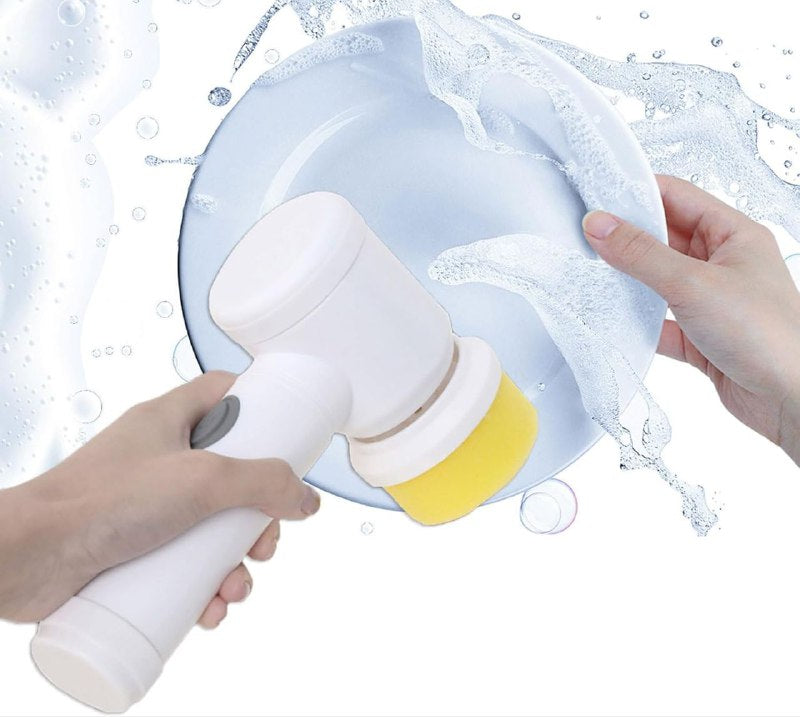 فرشاة دوارة سحرية، منظف كهربائي لاسلكي قابل لإعادة الشحن 5in1 MAGIC BRUSH Brosse rotative magique, nettoyeur électrique sans fil rechargeable