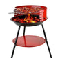 شواية فحم دائرية مزودة بعجلات Barbecue rond à charbon de bois