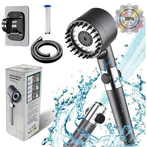 Pommeau de Douche Haute Pression رأس دش عالي الضغط فرشاة تدليك من السيليكون