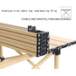 Table Portable en Alliage D'aluminium طابلة قابلة للطي طاولة خارجية محمولة من سبائك الألومنيوم مناسبة للمشي والتخييم 50x50cm