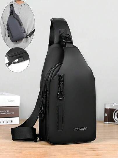 Sac bandoulière compact pour homme حقيبة كتف صغيرة الحجم للرجال