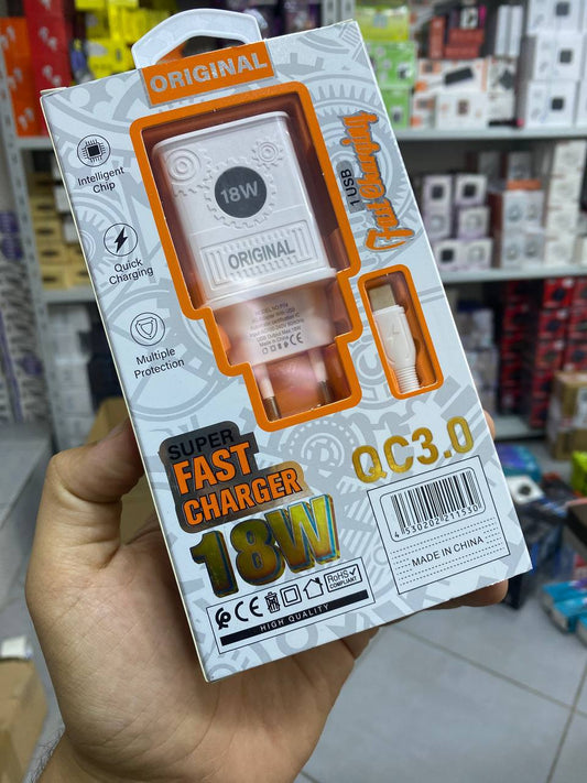 ORIGINAL Fast charger QC3.0 18W 1USB PD-74
