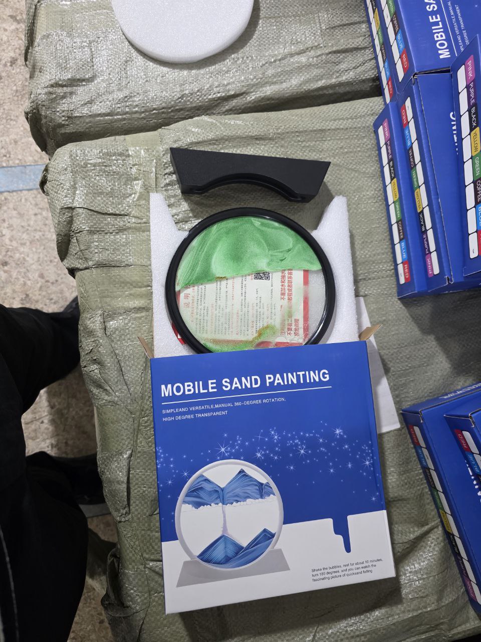 لوحة رمال متحركة ثلاثية الأبعاد مقاومة للتوتر Panneau de sable mouvant 3D résistant à la tension