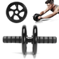 عجلة تمارين البطن الدوارة المزدوجة أسطوانة لتمارين عضلات البطن، بمقبض مانع للانزلاق AB WHEEL EXERCISER  Roulette abdos et musculation, poignée antidérapante