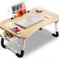 Table de lit pour ordinateur portable, bureau pliable et portable