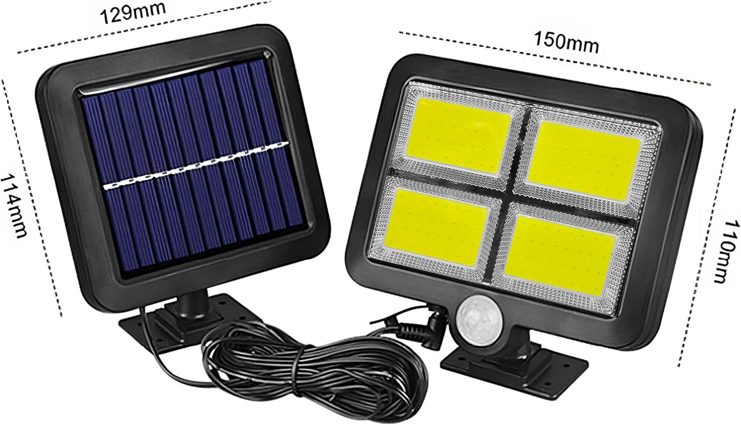 ضوء الجدار الشمسي ضوء ماء الطوارئ Solar sensor light  Lampes solaires d'extérieur avec détecteur de mouvement,128 LED