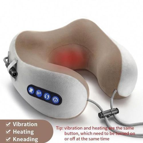 جهاز تدليك الرقبة والعنق U-SHAPED MASSAGE PILLOW  Masseur cervical et cou Coussin de massage chauffant
