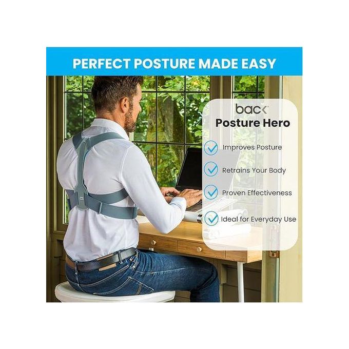 حزام دعم الظهر، مشد تقويمي، مصحح وضعية الجسم Ceinture de soutien lombaire, corset orthopédique, correcteur de posture