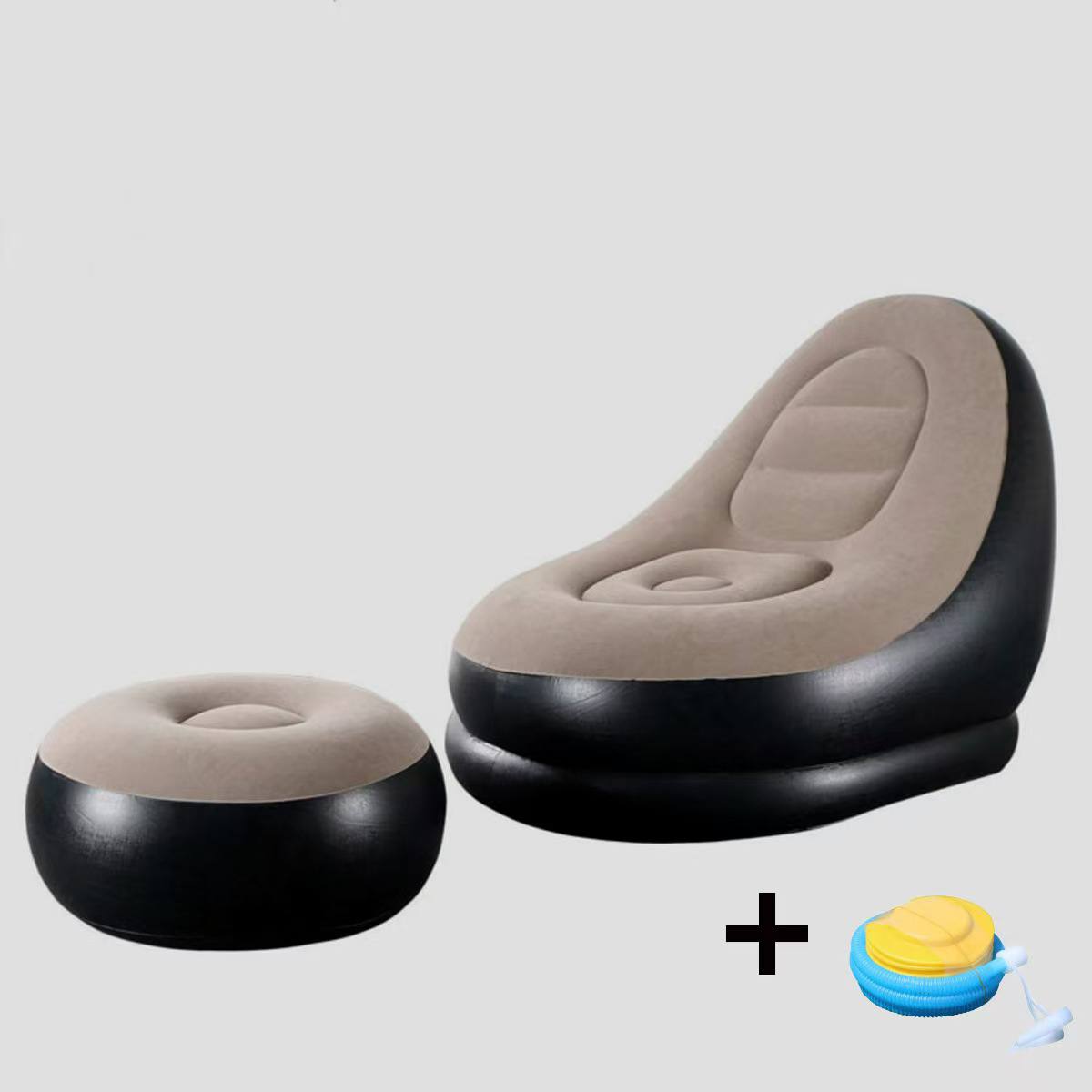 كرسي استرخاء قابل للنفخ بتصميم مريح Fauteuil Gonflable Ergonomique Design Lounge