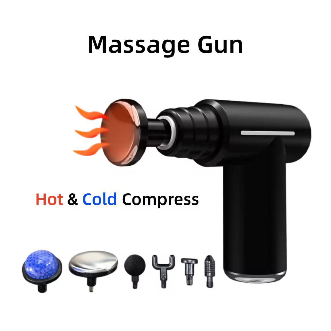 Massage Gun Hot Cold Compress مسدس تدليك العضلات المحمول