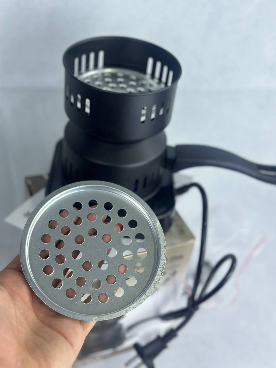 جهاز اشعال الفحم الكهربائي جهاز كهربائي محمول لتسخين الفحم Chauffe-Charbon Électrique Portable