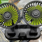 Car fan dual head