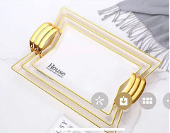 New Transparent ExquisiteLiving Room 3pcs Set Plate