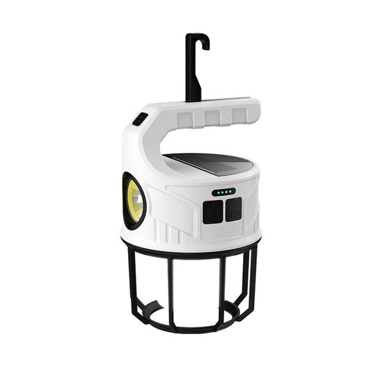 مصباح يدوي للتخييم يعمل بالطاقة الشمسية Lampe torche de camping solaire avec chargeur d'urgence rechargeable USB-C pour téléphones portables