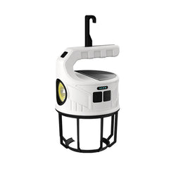 مصباح يدوي للتخييم يعمل بالطاقة الشمسية Lampe torche de camping solaire avec chargeur d'urgence rechargeable USB-C pour téléphones portables